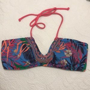 VS beaded  bandeau bathing suit top